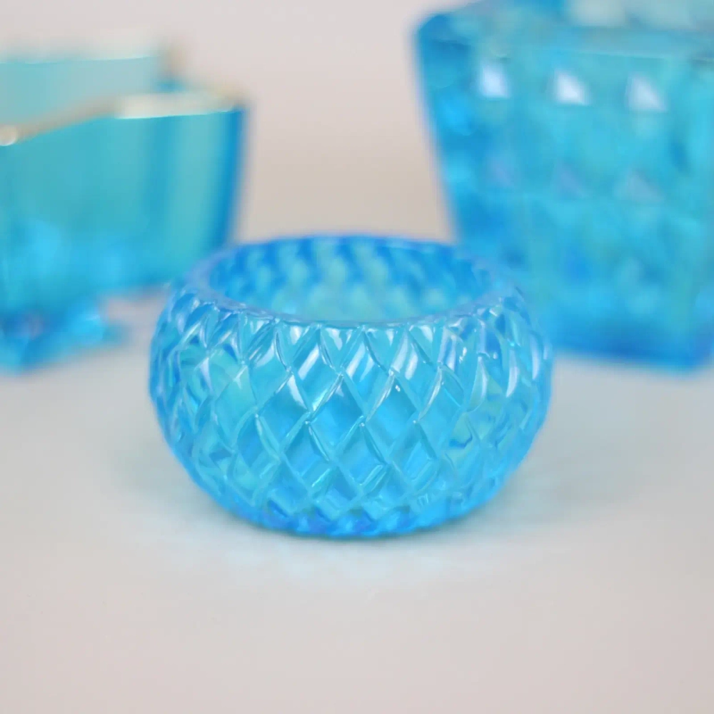 Подсвечник «Грация» 7,5*4,3 см, Голубой