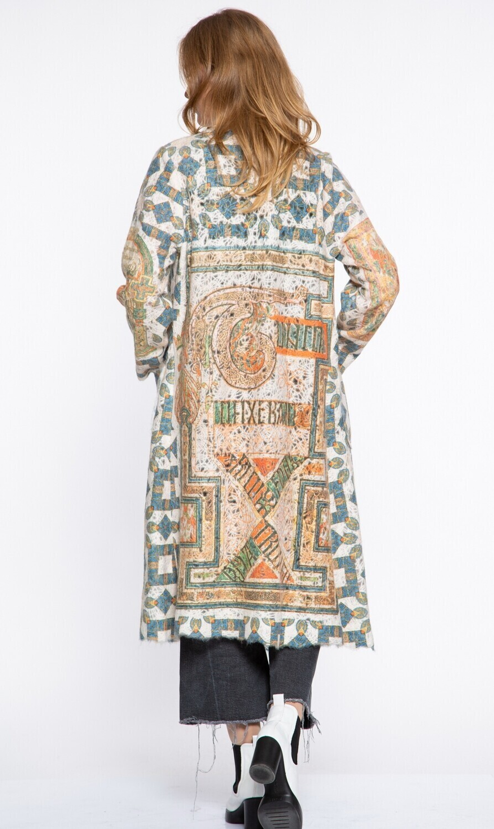 Кардиган "Экслибрис", по мотивам средневековых фронтисписов из Келлской книги