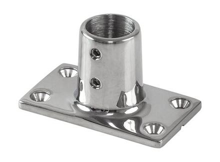 Основание стойки леера 7/8 (22,2 мм) 90 град, прямоугольное