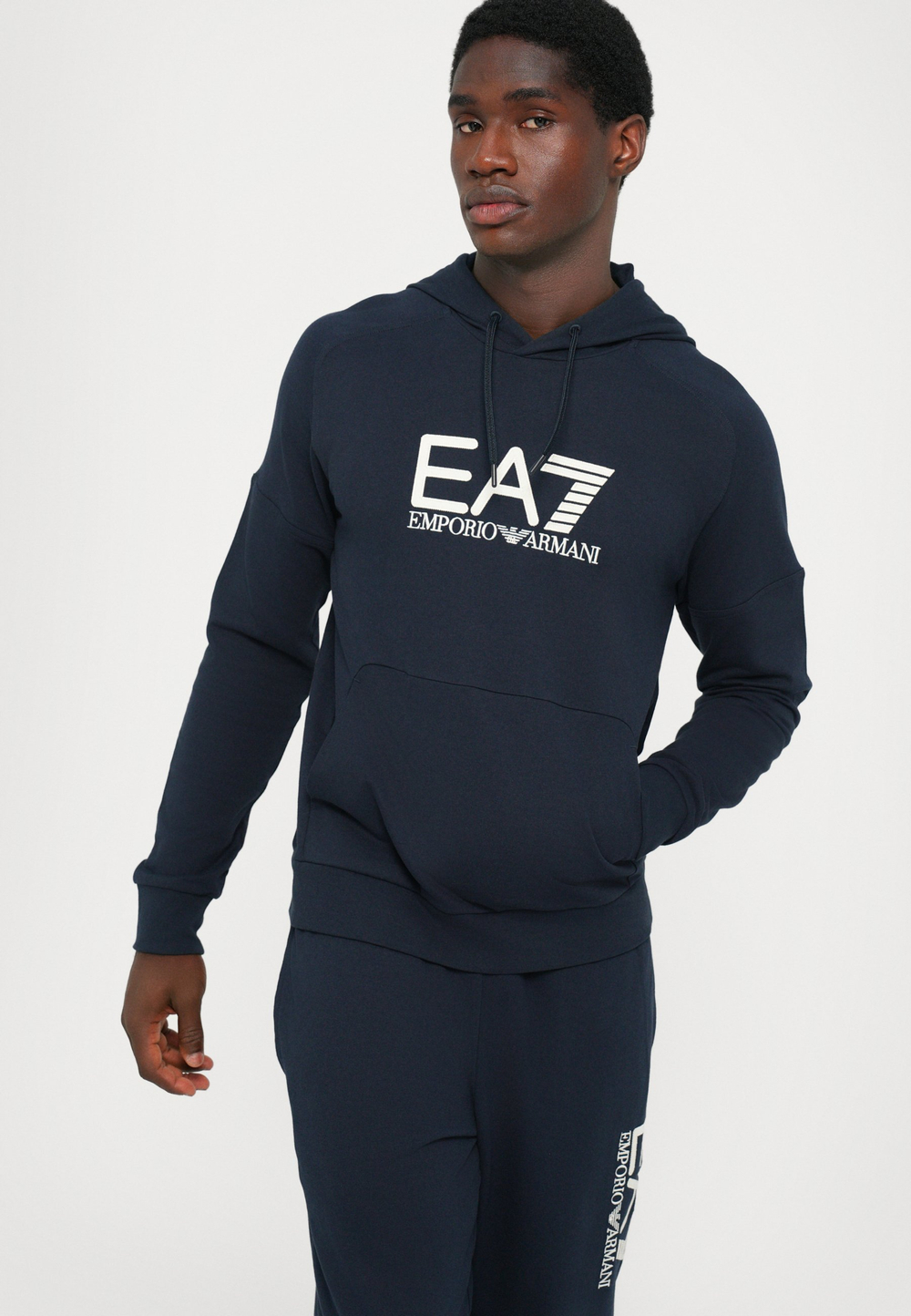 EA7 Emporio Armani Толстовка с капюшоном - Синий