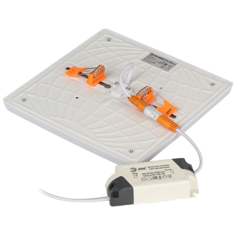 Светильник светодиодный встраиваемый ЭРА LED 12-24-4K квадратный регулируемый 24Вт 4000K