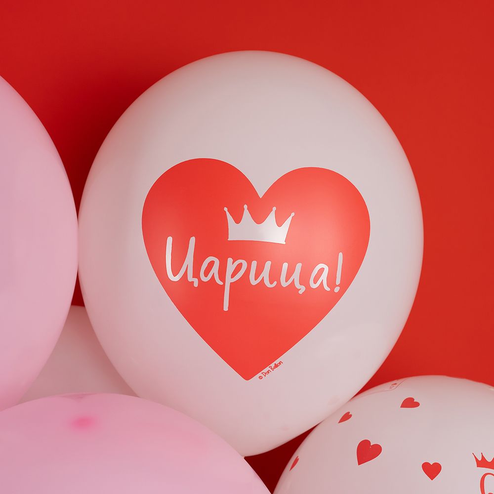 Шар (12''/30 см) Королева, Ассорти, пастель, 5 ст, 25 шт.