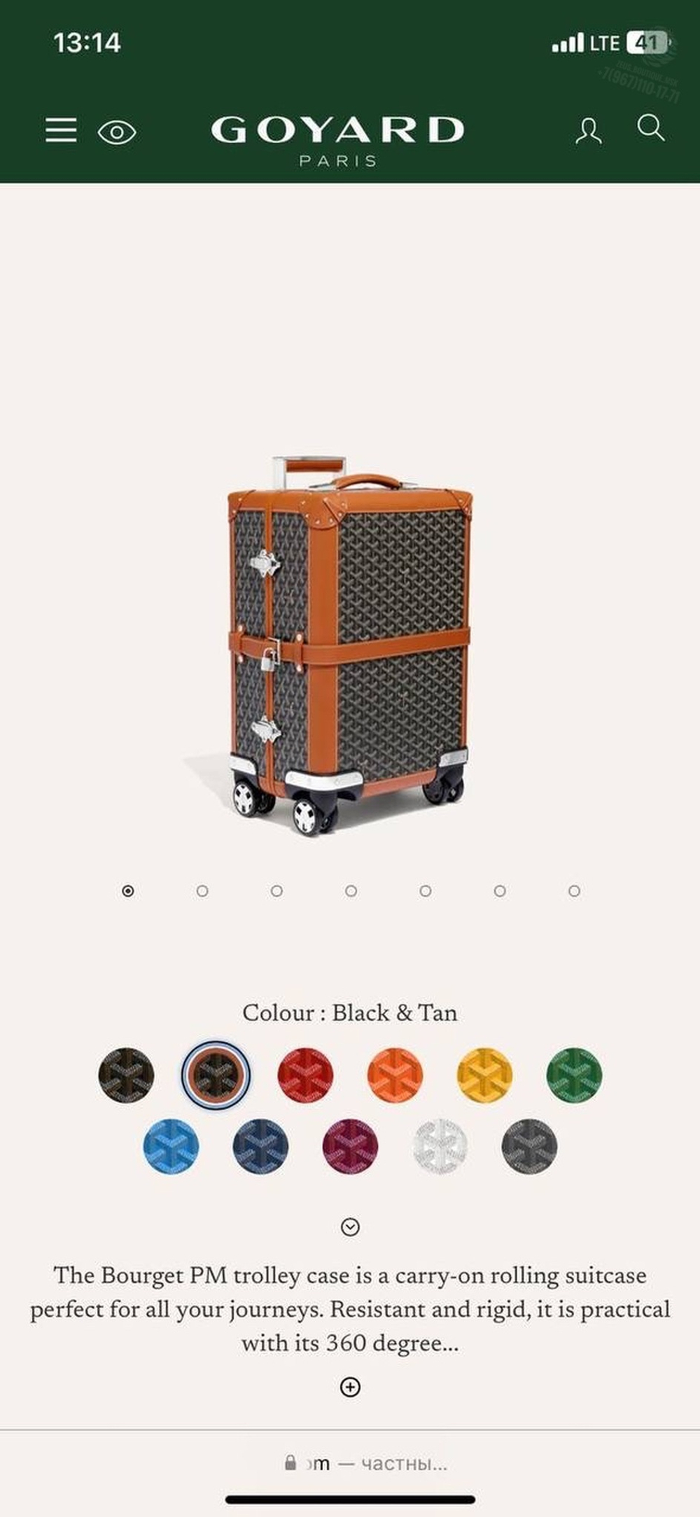Чемодан Goyard