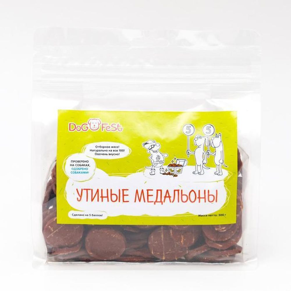 Лакомство для собак Dog Fest &quot;Утиные медальоны&quot;, 1 штука