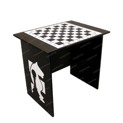 Стол шахматный с рисунком с двух сторон, 800*600*750
