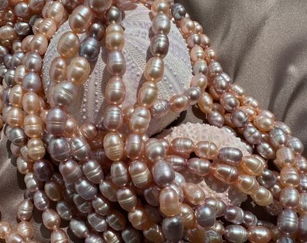 Жемчуг натуральный, рис 5мм