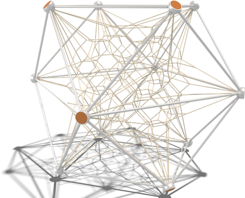 Гибкие элементы для лазания Кассиопея (паттерн Vector)