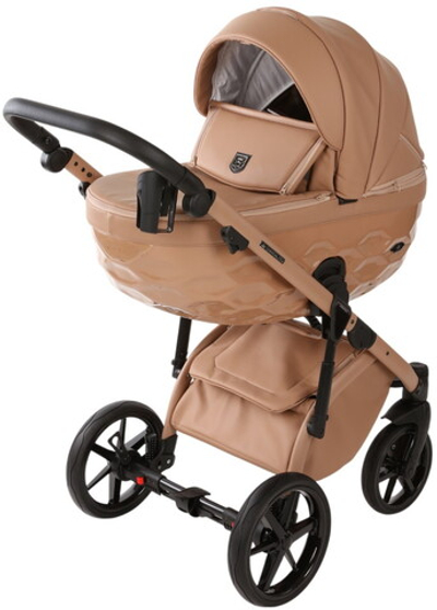 Детская коляска Adamex Chantal Pro Natura 3 в 1 CN-5-CAMEL (Т. БЕЖ. КОЖА)