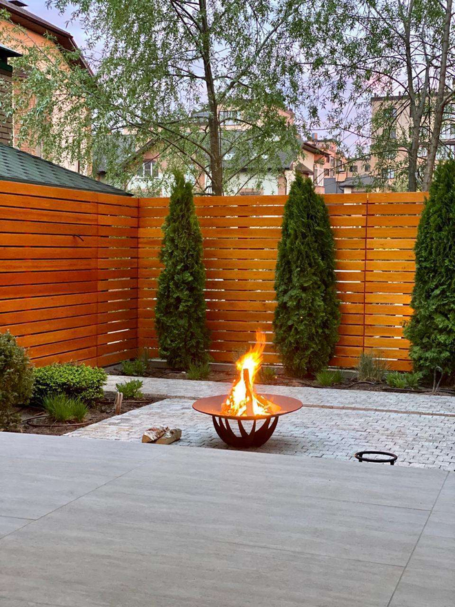 Чаша для костра с основанием Up!Flame STEEL CUP 850 HEAVY oxi