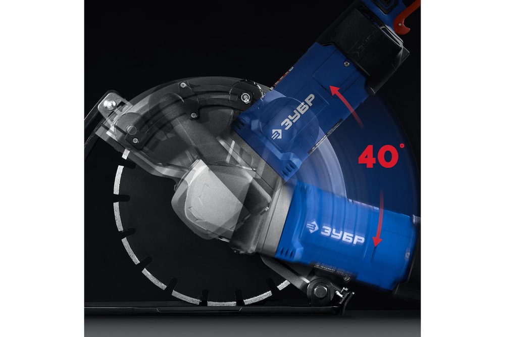 ЗУБР d 305 мм, 2700 Вт, 100 мм, штроборез (бороздодел), Профессионал (ЗШ-П100-2700 ПСТ)