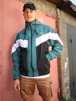 Ветровка легкая зеленая олимпийка Город Горький