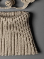 Шапка с завязками и снуд детская, осень