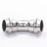 Отвод 45° 22-22, WAAG Heavy Inox, пресс-труба, сталь нержавеющая