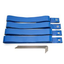 Компл. для разметки площ. для пляж. вол., FS-R-№05, ленты ПВХ,шир.5см,8х16м,6 мет.колышка, синий