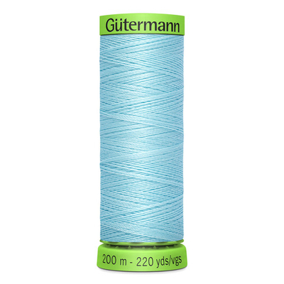 Нитки для тонких тканей Gutermann Extra Fine 150 (200 метров), 5 кат. | 195 голубой лед
