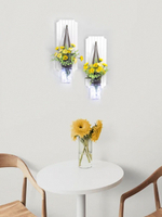 Декор для дома и интерьера букет цветов в вазе с подсветкой