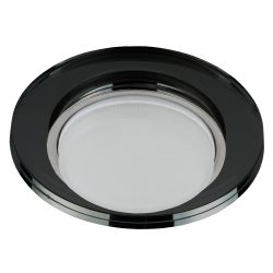 Светильник встраиваемый ЭРА DK80 BK под лампу GX53 черный | Встраиваемые светильники Для ламп GX53