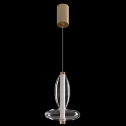 Светильник подвесной Crystal Lux QUASAR SP7W LED TRANSPARENT