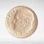USA, 1 Dime, 1968 - Roosevelt Dime (D), XF