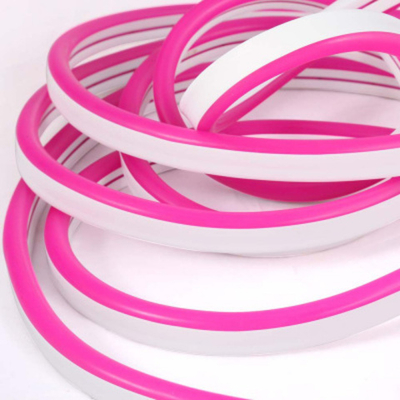 Гибкий неон 6х12 мм, 12V, SMD2835, 110Led/m, IP67, рез 10 мм, Розовый