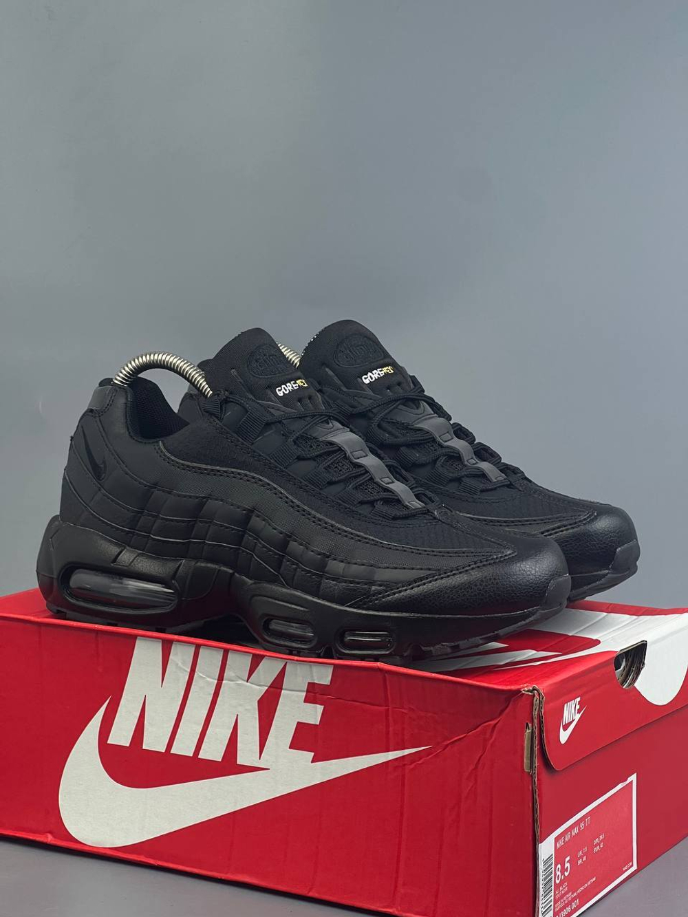 Кроссовки Nike AirMax 95 GoreTex Термо #391 (черн.)