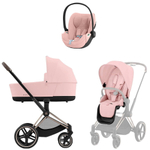 Коляска Cybex Priam IV Rosegold complete Cloud T Peach Pink Plus Base T 3 в 1 Peach Pink
