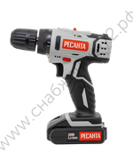 Дрель-шуруповерт аккумуляторная Ресанта ДА-20-2ЛК (2,0 А/ч)