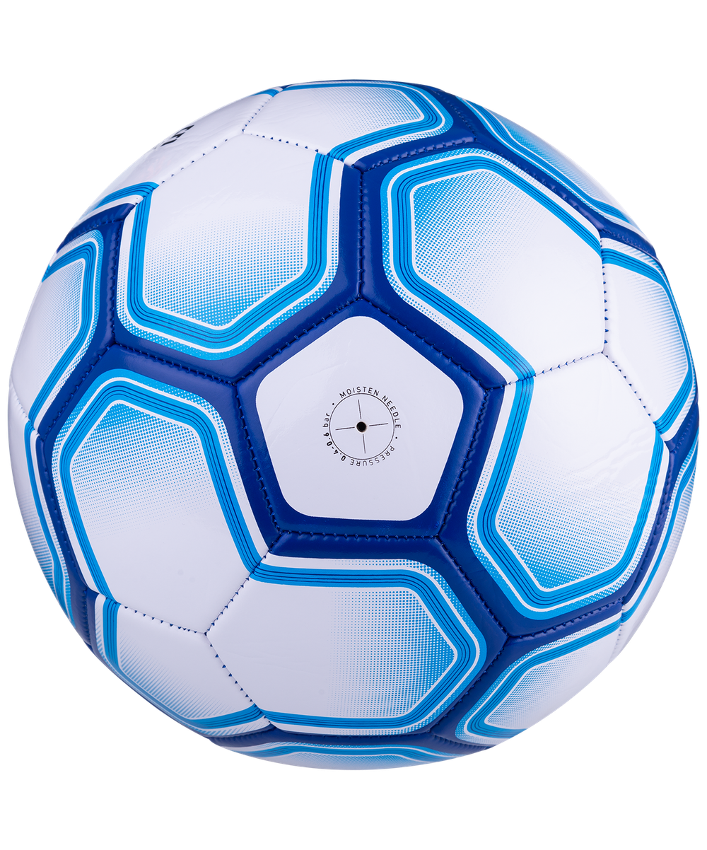 Мяч футбольный Intro №5, белый/синий