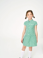 Платье школьное для девочки Next 144-354, Белый, Зеленый
