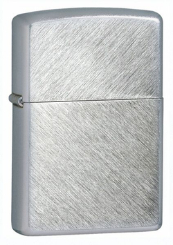 Легендарная классическая американская бензиновая широкая зажигалка ZIPPO Classic Herringbone Sweep™ серебристая матовая из латуни и стали ZP-24648
