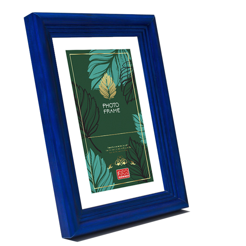 Фоторамка сосна 10х15 см синяя