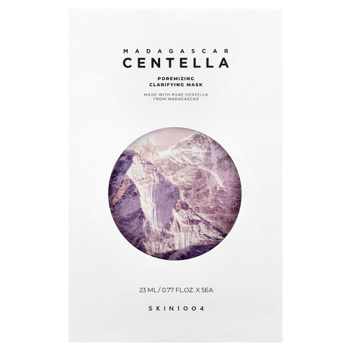 SKIN1004, мадагаскарская готу кола, Poremizing очищающая маска, 5 шт. по 23 мл (0,77 жидк. унции)