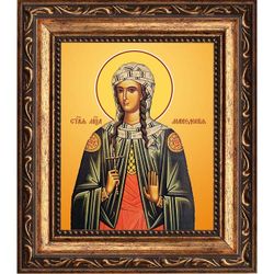Македония Смирнская мученица. Икона на холсте.