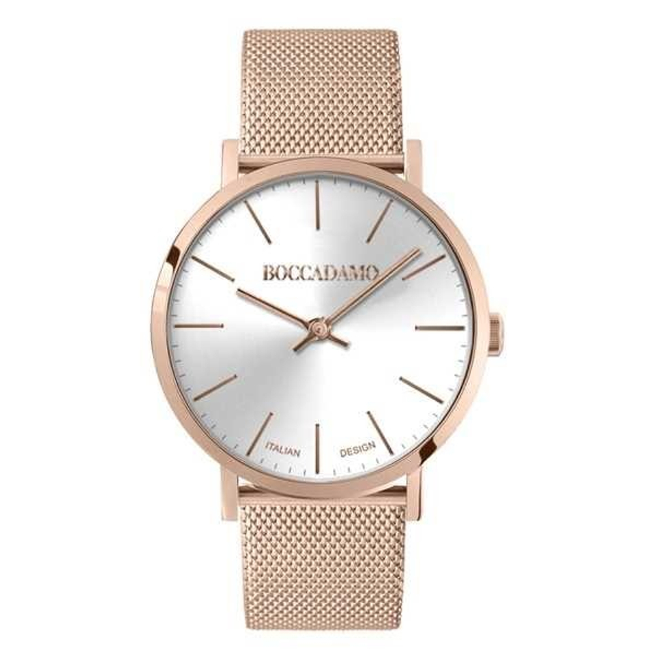 Часы Boccadamo Mya Rosegold Silver MY018A BW/RG с минеральным стеклом