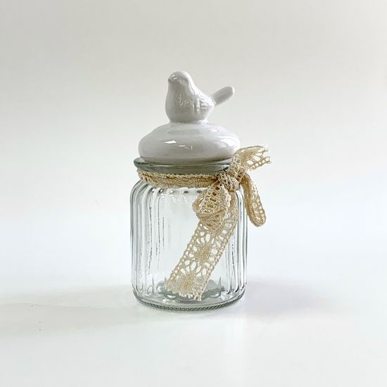 Банка "Птичка" 300 мл, белый