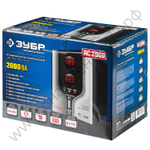 ЗУБР 2000ВА 2 кВт, Автоматический стабилизатор напряжения, Профессионал (59375-2)