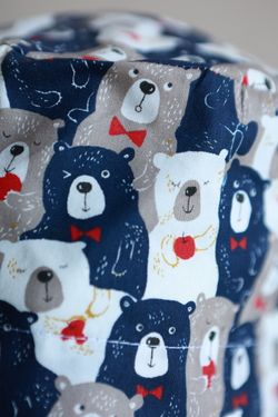 Медицинский колпак (Принт «Мишки бежевые»)