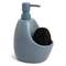 Диспенсер для мыла с подставкой для губки joey, 590 мл, серо-голубой