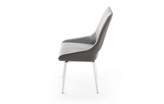 Стул DC1239 серый/ноги сталь