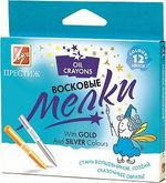 Набор воск. мелков на масл. основе ПРЕСТИЖ 12 цв. круглые