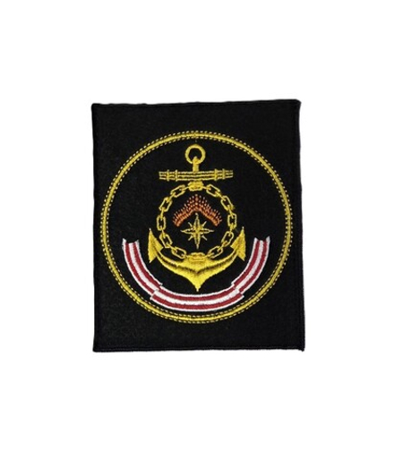 Шеврон вышитый ВМФ Северный флот черный фон на липучке