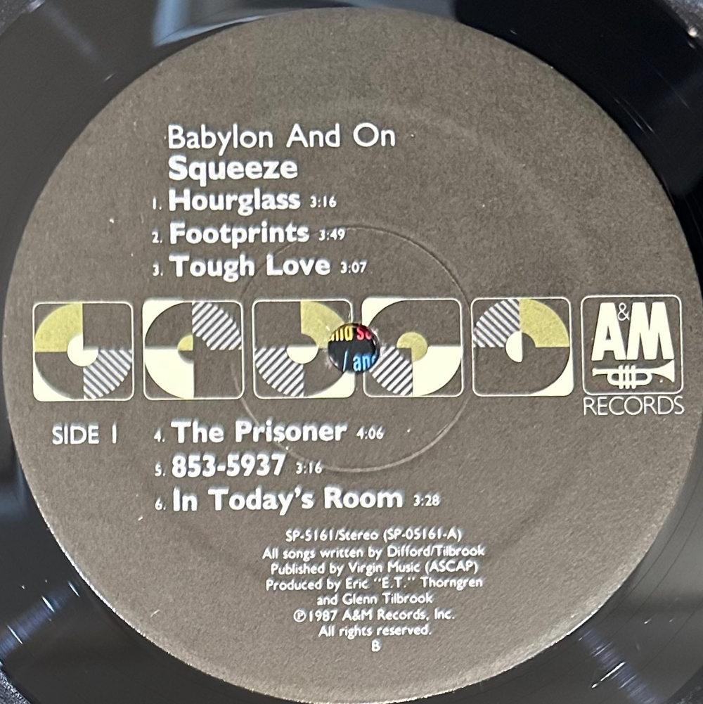 Squeeze- Babylon And On (CША 1987г.)