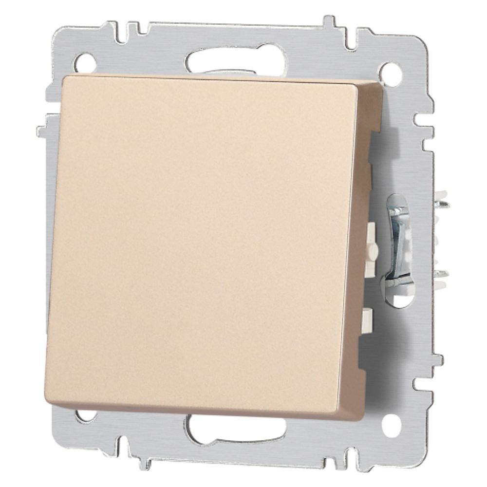 Выключатель Intro Accent 6-101-04 , 10А-250В, IP20, СУ, AL/CU, шампань | Intro