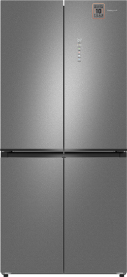 Холодильник Weissgauff WCD 450 Bru Steel Glass NoFrost Inverter