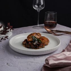 Тарелка с бортом d 25,6 см h3,3 см Frost White Moon P.L. Proff Cuisine [2]