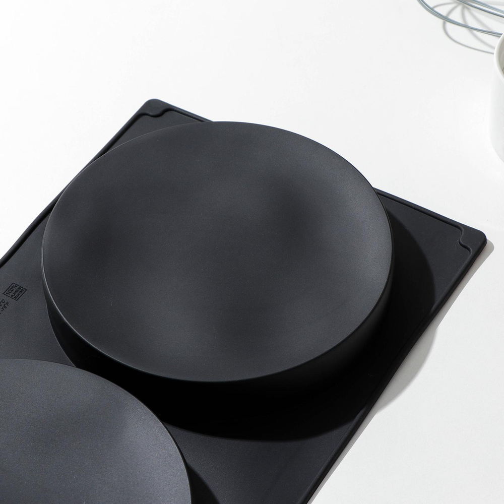 Форма для начинок 2 ячейки, 39х21,5х3 см, d=18 см