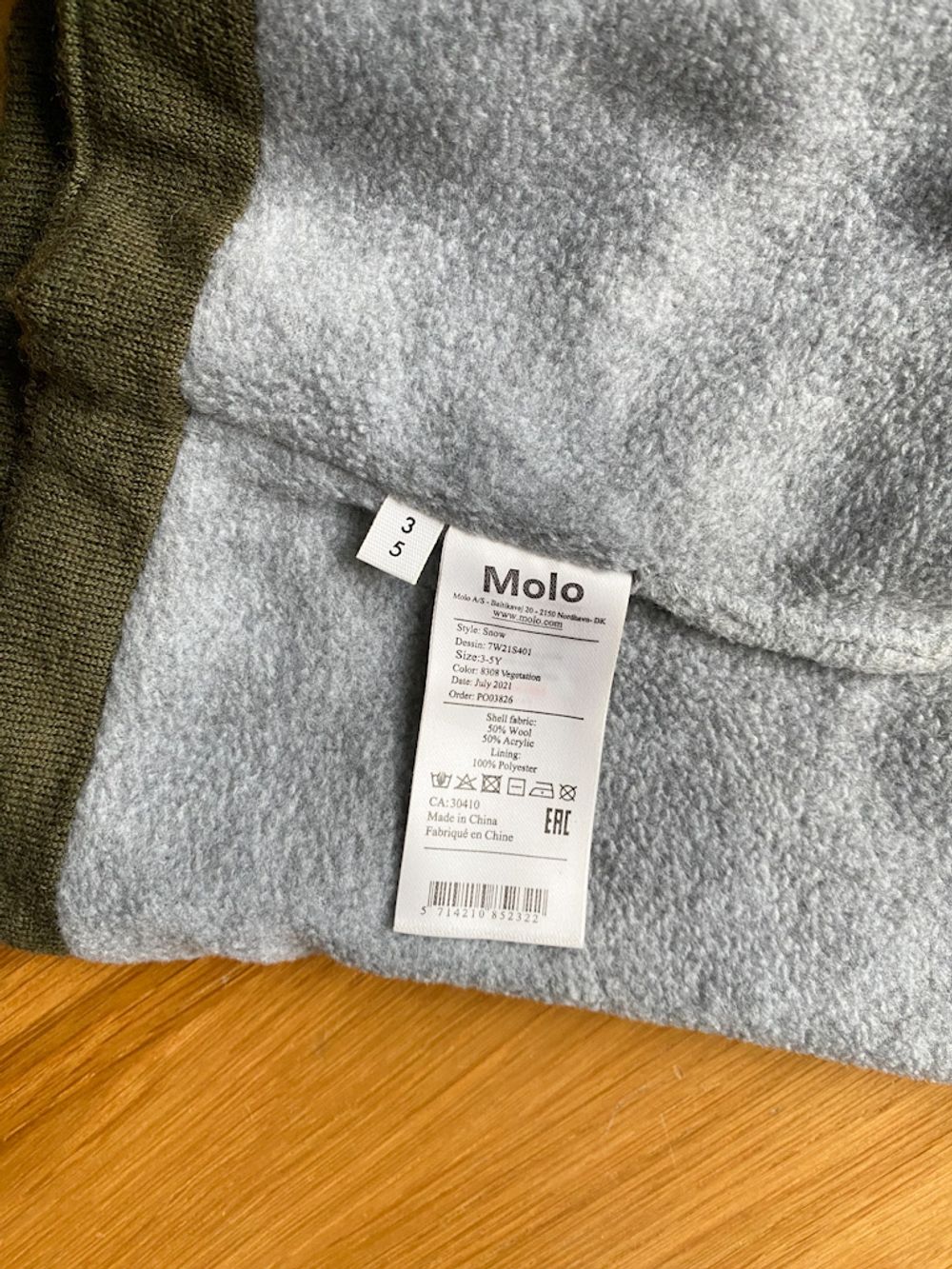 Новый шерстяной шлем Molo, 104