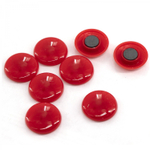 Магниты для доски Alingar, 35мм., 8 шт в наборе, круглые, красный, блистер с европодвесом