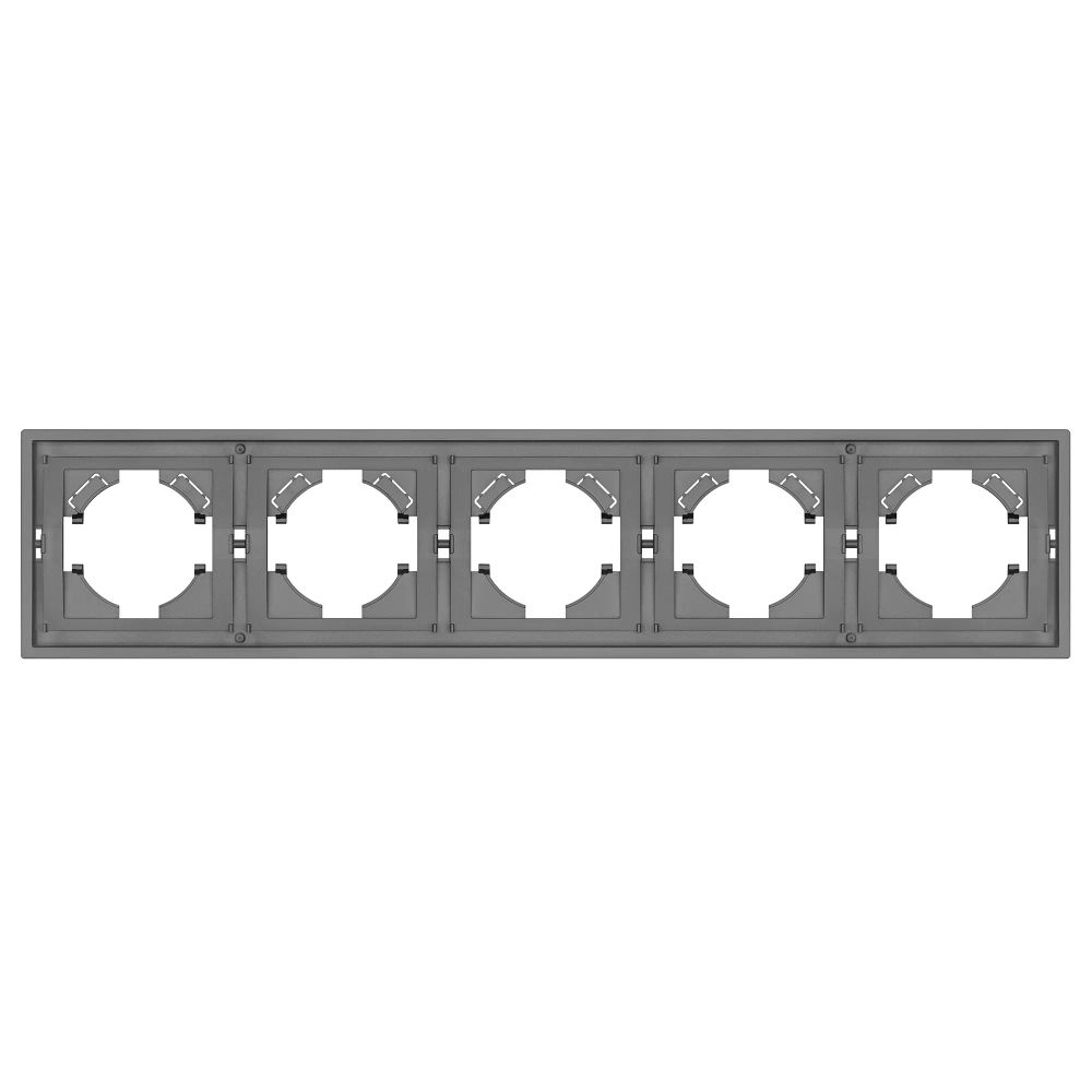 Рамка пластиковая FRM-TENDO-PL-5-GR (Arlight, Графитовый) 053853