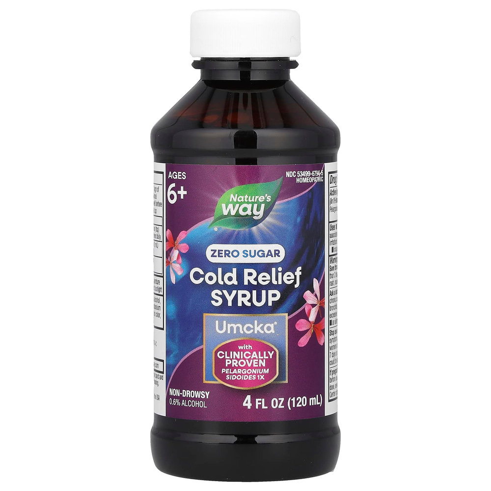 Nature's Way, Umcka® холодный сироп, для детей от 6 лет, с виноградом, 120 мл (4 жидк. унц.)